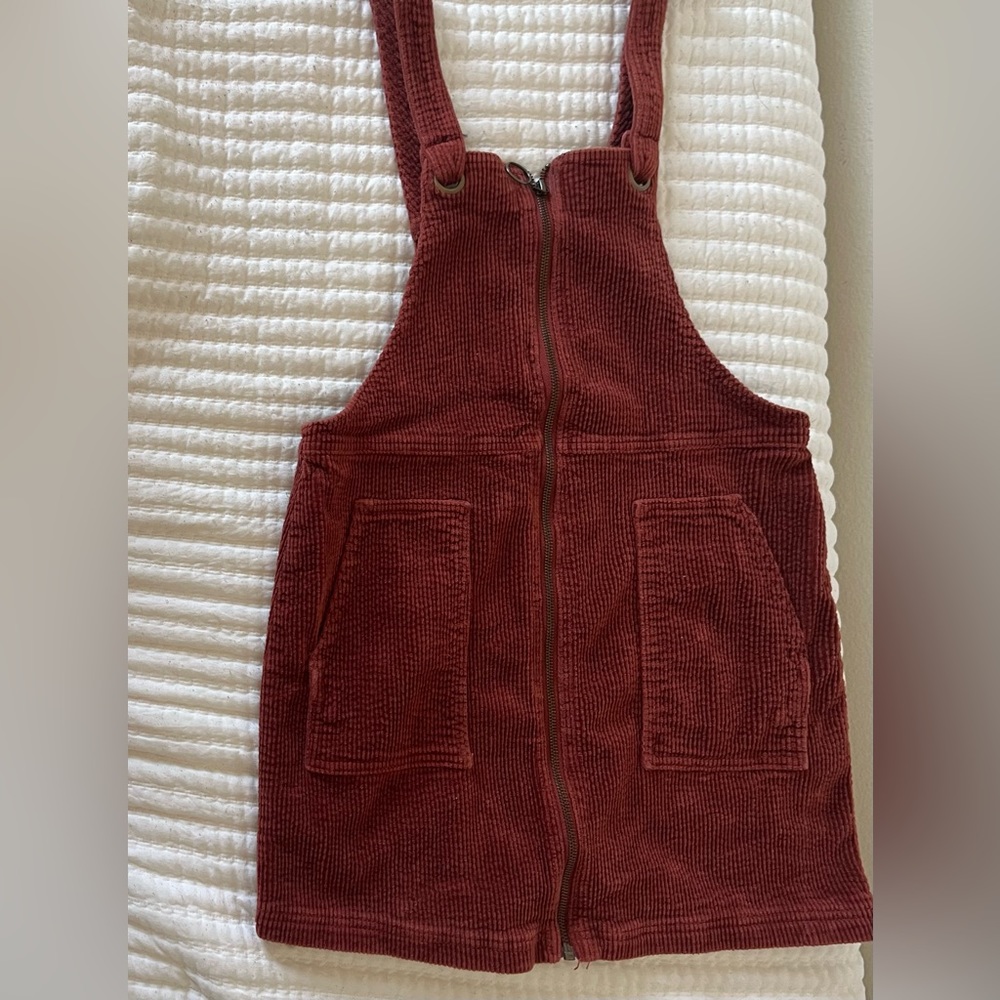 Woman’s Corduroy Overall Dress